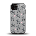 metallic unicorns back phone cover | glass case for iphone 13