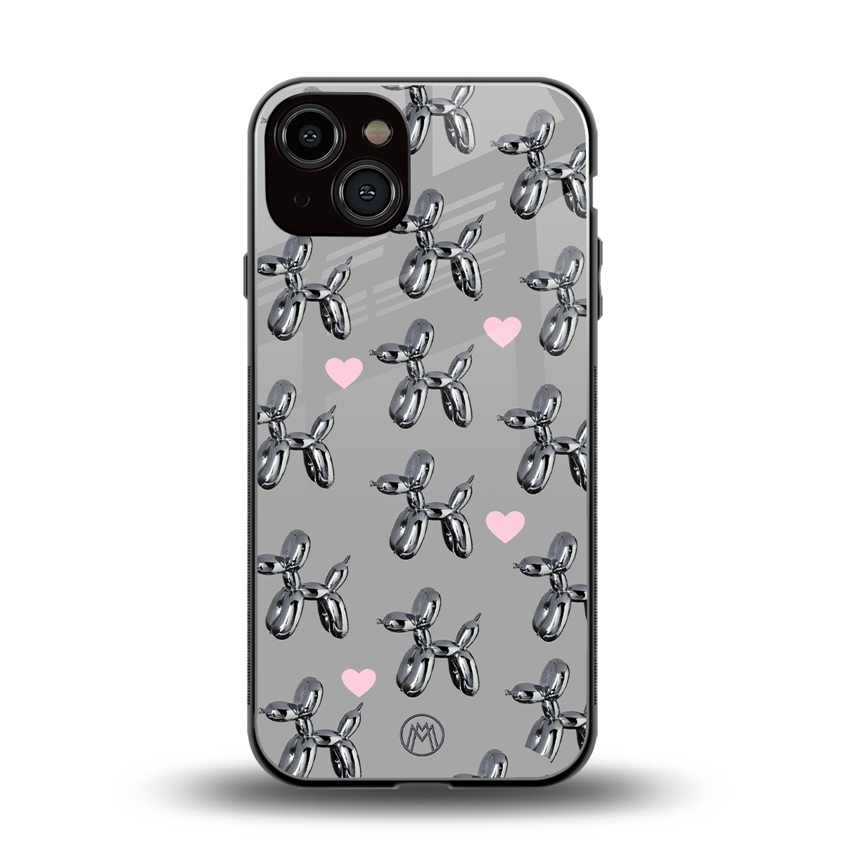 metallic unicorns back phone cover | glass case for iphone 13