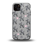 metallic unicorns back phone cover | glass case for iphone 15 plus