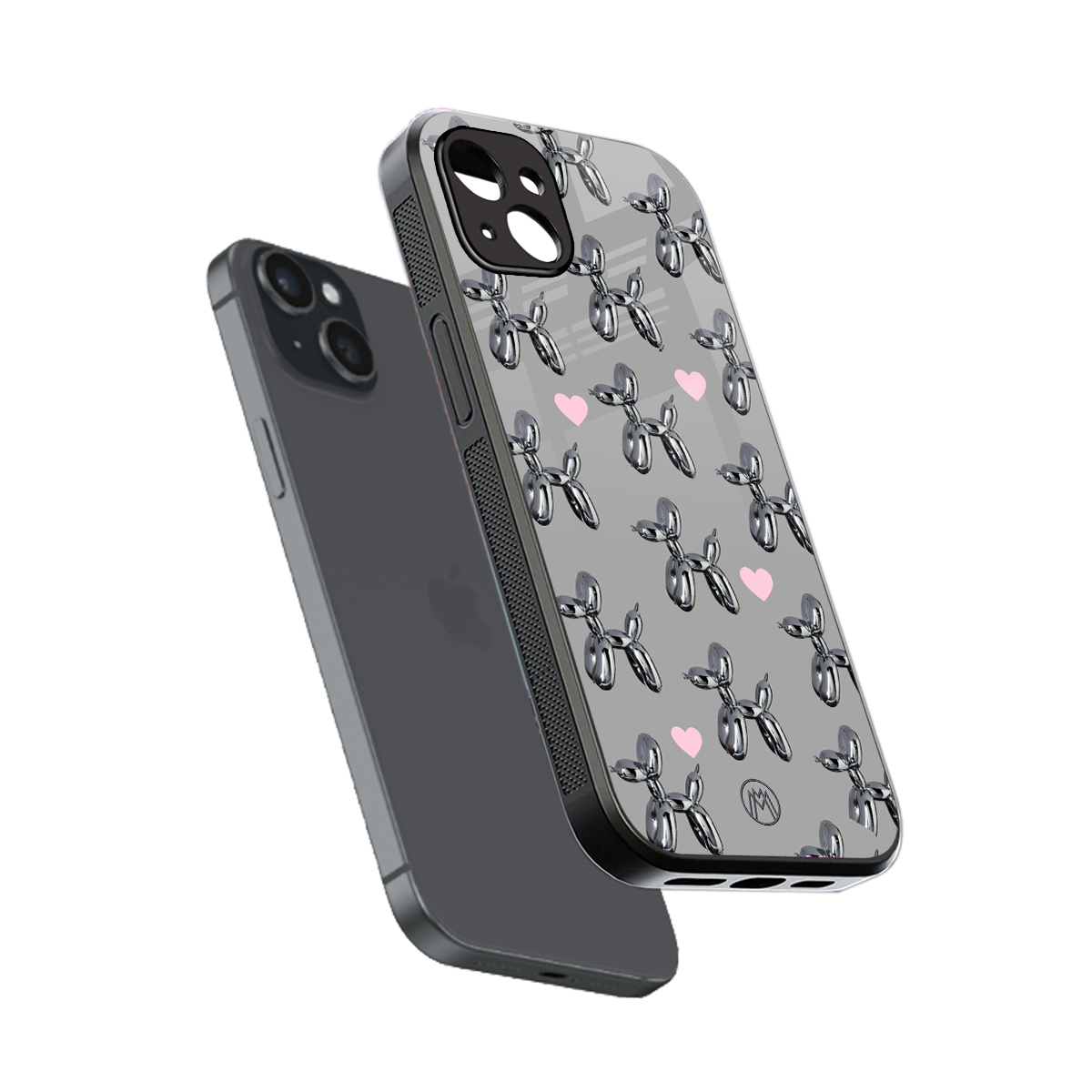metallic unicorns back phone cover | glass case for iphone 14 plus