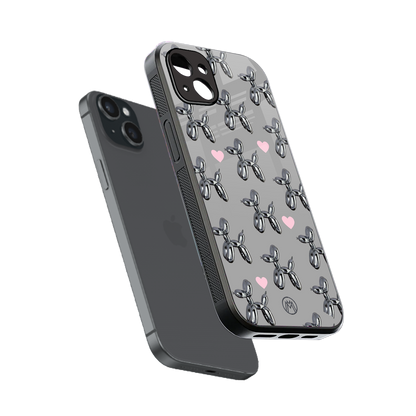 metallic unicorns back phone cover | glass case for iphone 14 plus