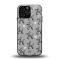 metallic unicorns back phone cover | glass case for iphone 15 pro max