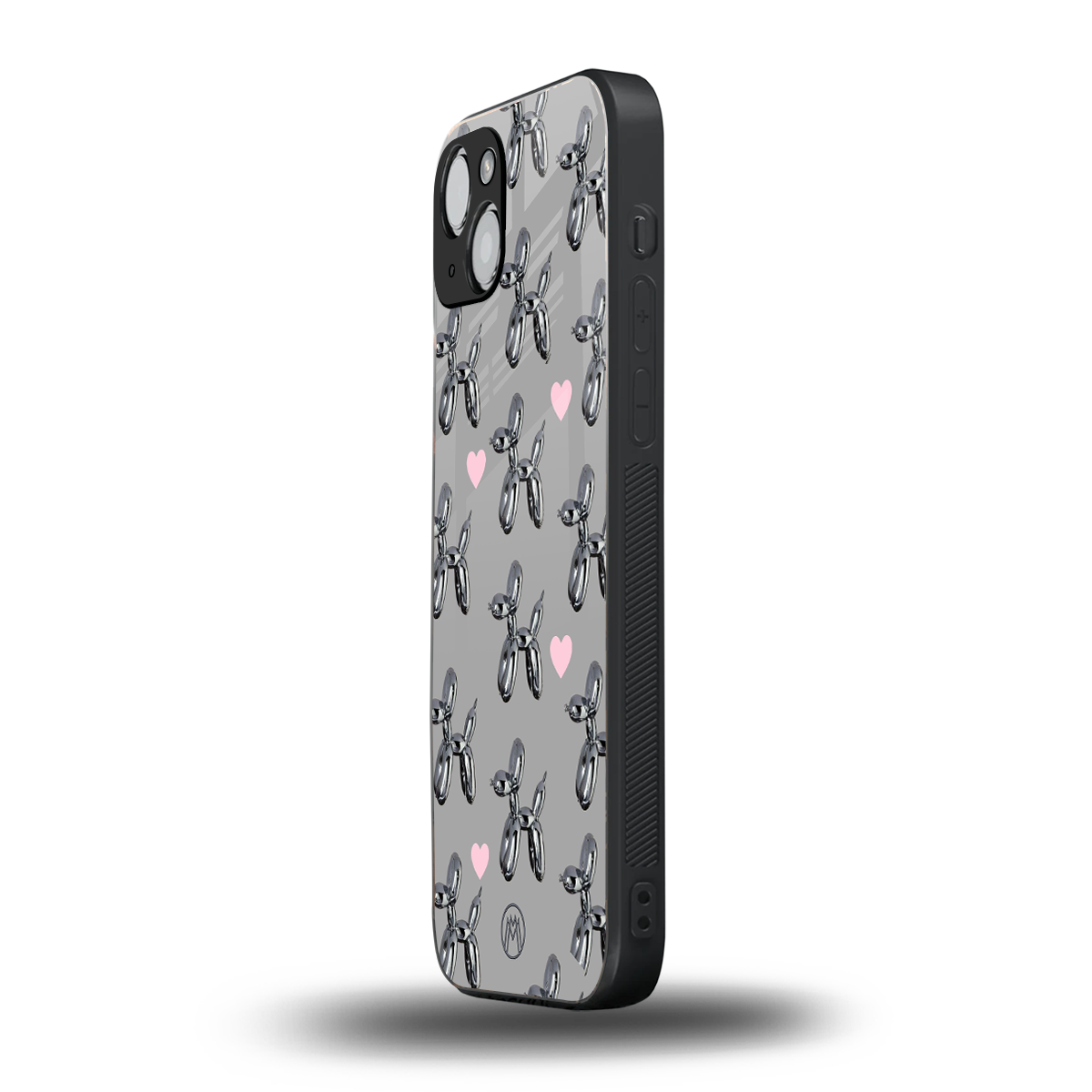 metallic unicorns back phone cover | glass case for iphone 15
