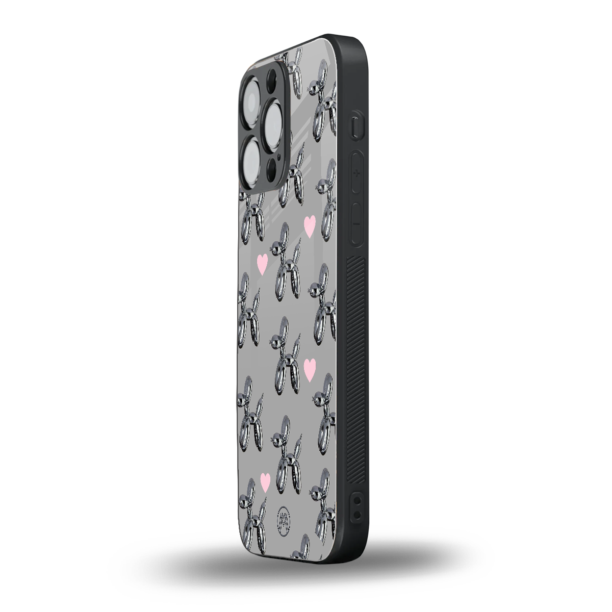 metallic unicorns back phone cover | glass case for iphone 16 pro max