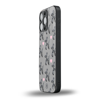 metallic unicorns back phone cover | glass case for iphone 16 pro max