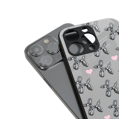 metallic unicorns back phone cover | glass case for iphone 13 mini