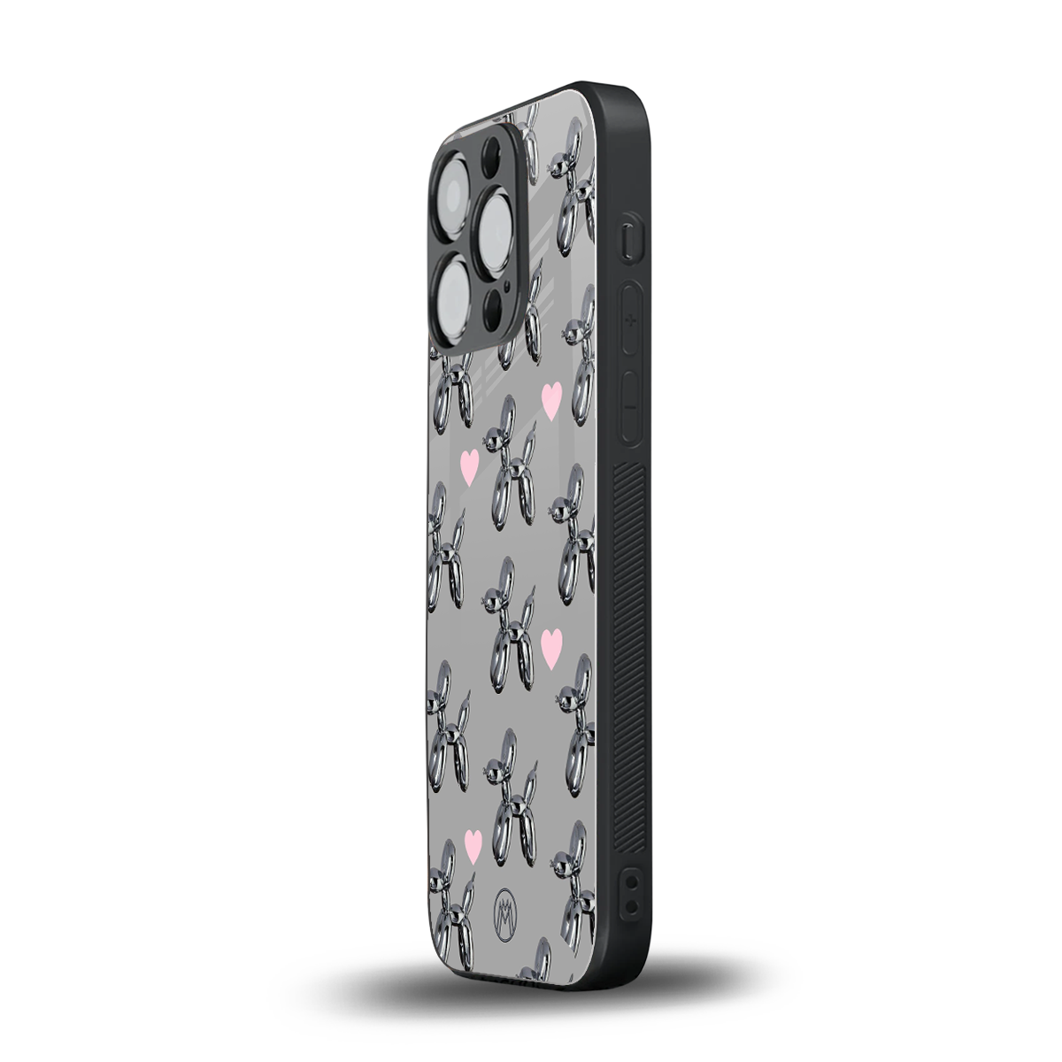 metallic unicorns back phone cover | glass case for iphone 16 pro