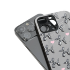 metallic unicorns back phone cover | glass case for iphone 15 pro