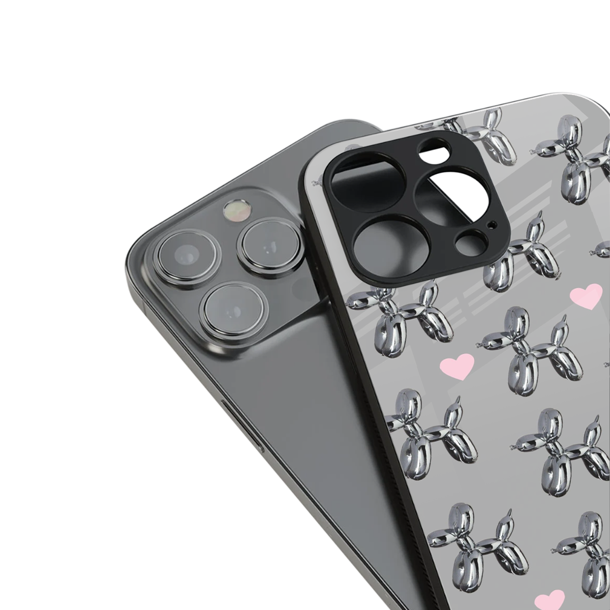 metallic unicorns back phone cover | glass case for iphone 15 pro