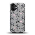 metallic unicorns back phone cover | glass case for iphone 16