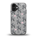 metallic unicorns back phone cover | glass case for iphone 16