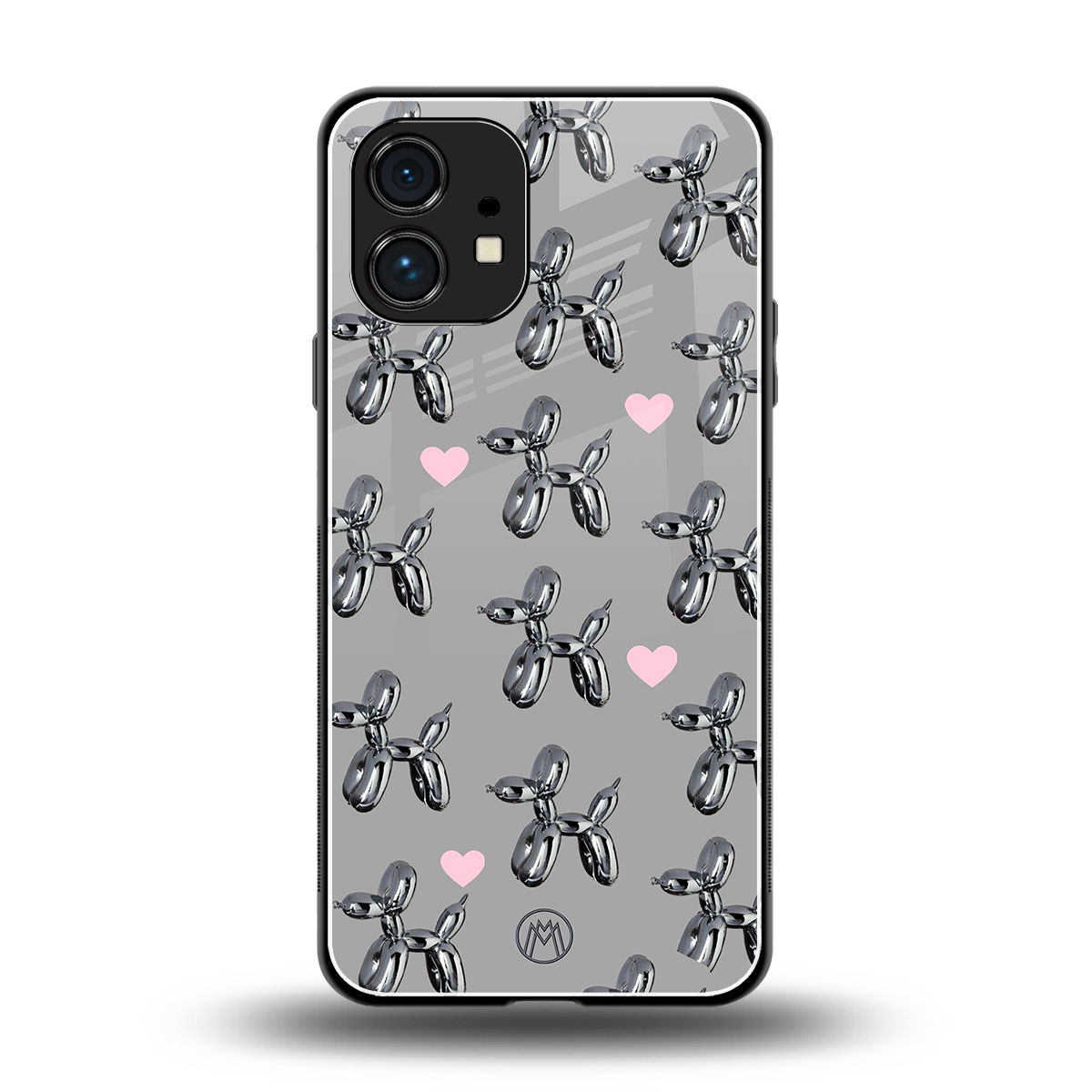 metallic unicorns back phone cover | glass case for nothing phone 1
