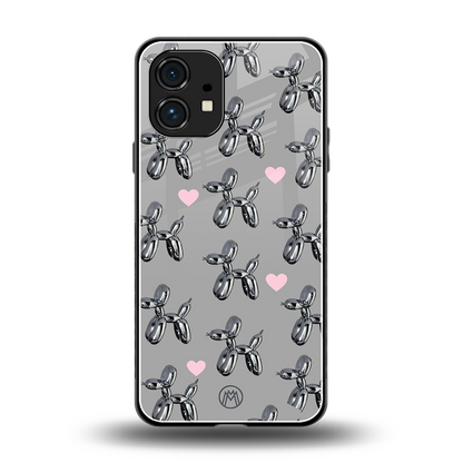 metallic unicorns back phone cover | glass case for nothing phone 1