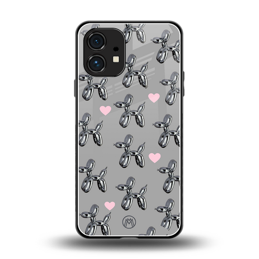 metallic unicorns back phone cover | glass case for nothing phone 1