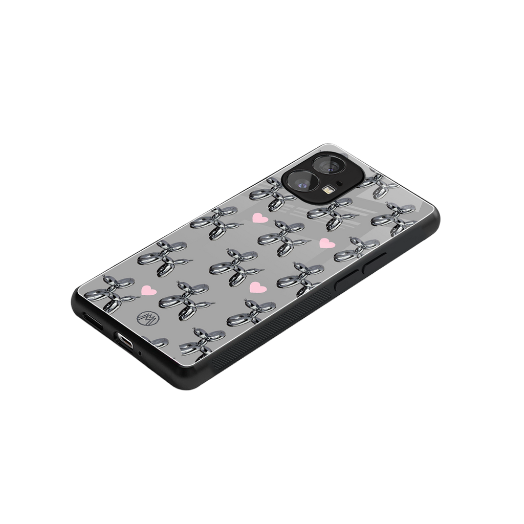 metallic unicorns back phone cover | glass case for nothing phone 1