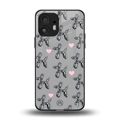 metallic unicorns back phone cover | glass case for nothing phone 2