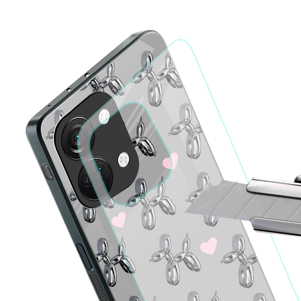metallic unicorns back phone cover | glass case for oneplus nord 3