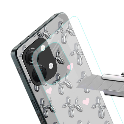metallic unicorns back phone cover | glass case for oneplus nord 3