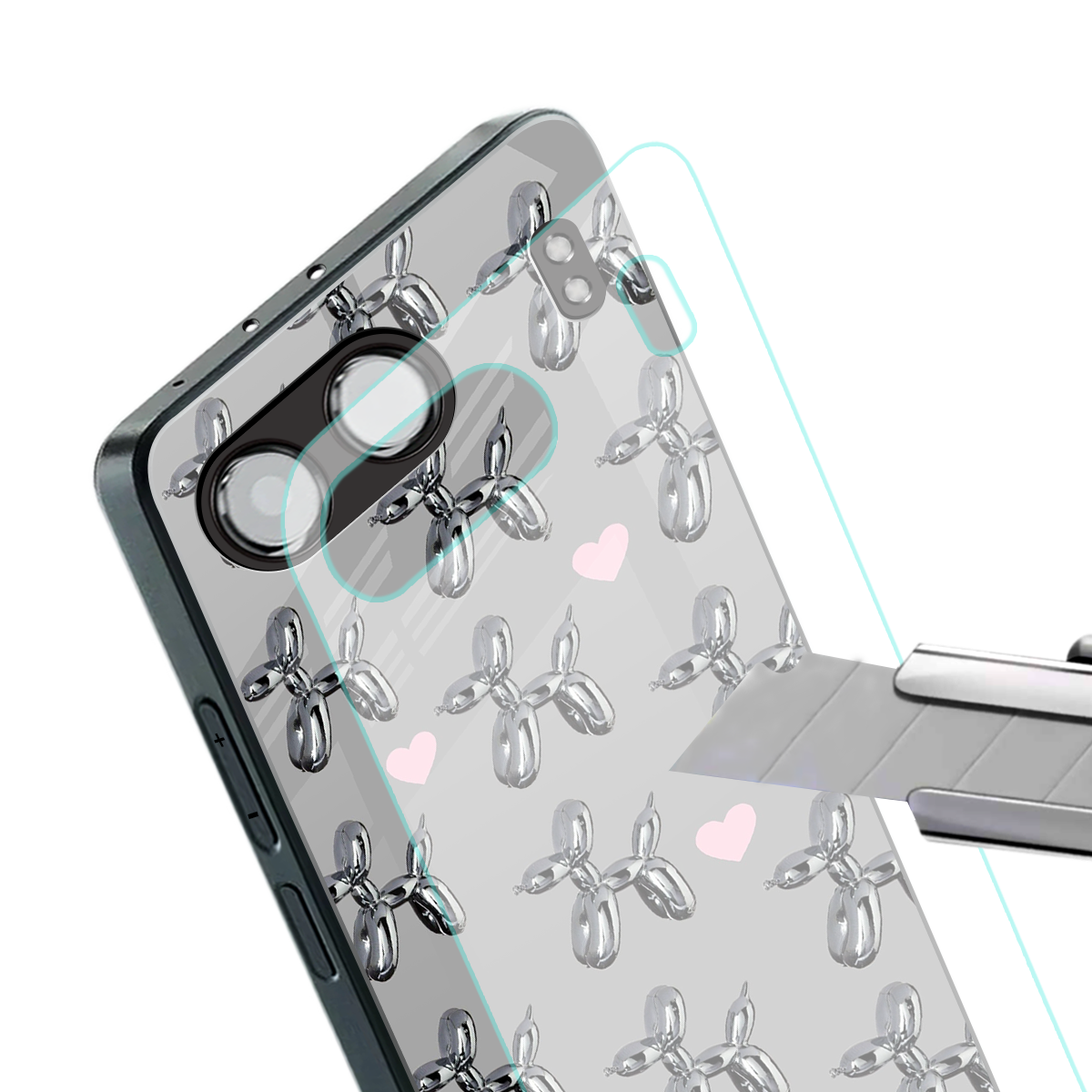 metallic unicorns back phone cover | glass case for oneplus nord 4