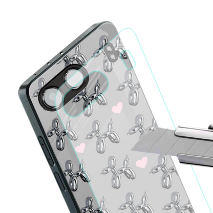 metallic unicorns back phone cover | glass case for oneplus nord 4