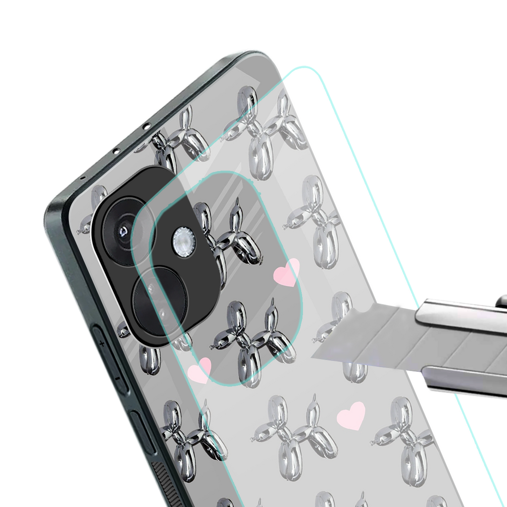 metallic unicorns back phone cover | glass case for oneplus nord ce 3