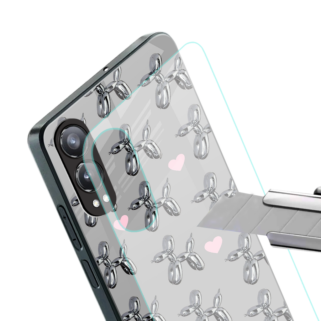 metallic unicorns back phone cover | glass case for oneplus nord ce 4 lite