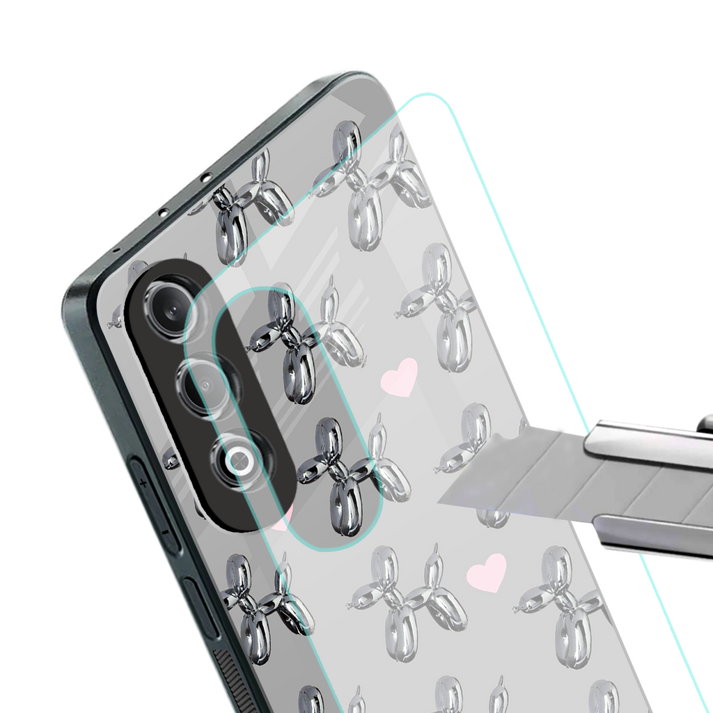 metallic unicorns back phone cover | glass case for oneplus nord ce 4