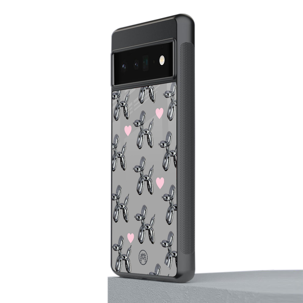 metallic unicorns back phone cover | glass case for google pixel 6 pro