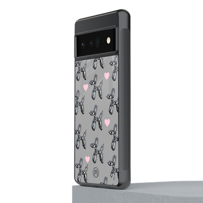 metallic unicorns back phone cover | glass case for google pixel 6 pro
