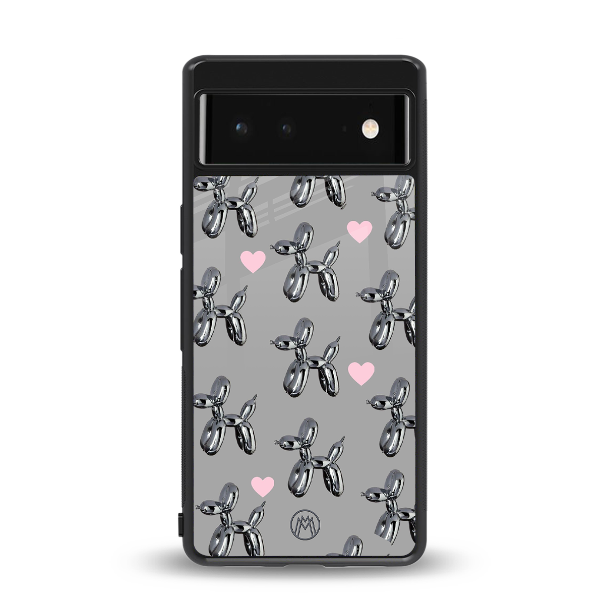 metallic unicorns back phone cover | glass case for google pixel 6