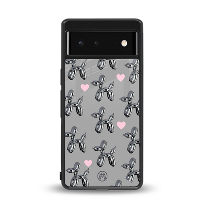 metallic unicorns back phone cover | glass case for google pixel 6