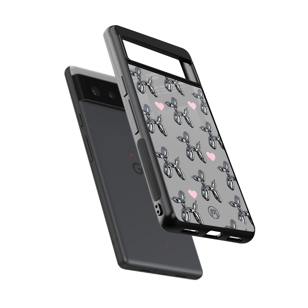 metallic unicorns back phone cover | glass case for google pixel 6