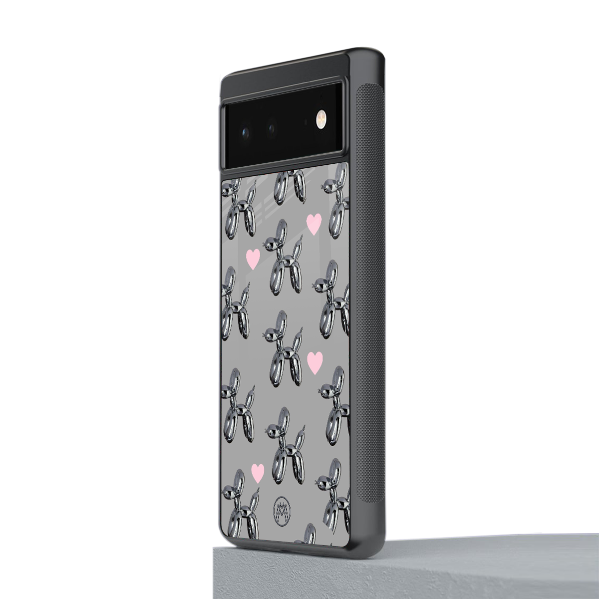 metallic unicorns back phone cover | glass case for google pixel 6