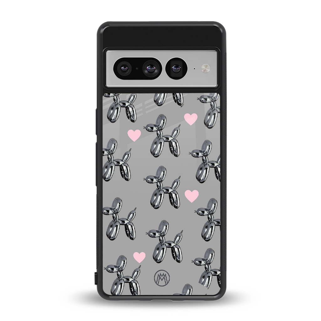 metallic unicorns back phone cover | glass case for google pixel 7 pro