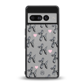 metallic unicorns back phone cover | glass case for google pixel 7 pro