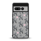 metallic unicorns back phone cover | glass case for google pixel 7 pro