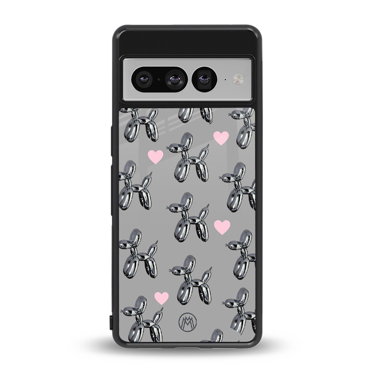 metallic unicorns back phone cover | glass case for google pixel 7 pro