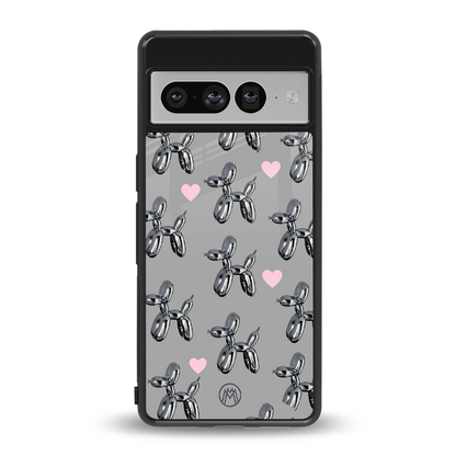 metallic unicorns back phone cover | glass case for google pixel 7 pro