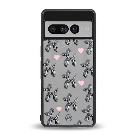 metallic unicorns back phone cover | glass case for google pixel 7 pro