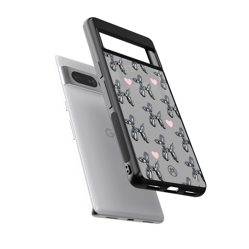 metallic unicorns back phone cover | glass case for google pixel 7 pro