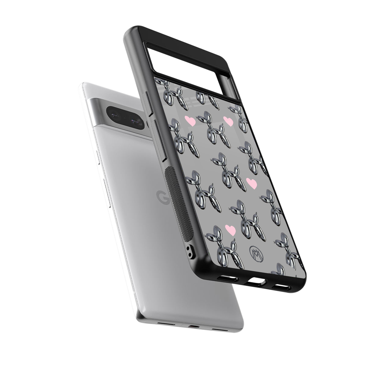 metallic unicorns back phone cover | glass case for google pixel 7 pro