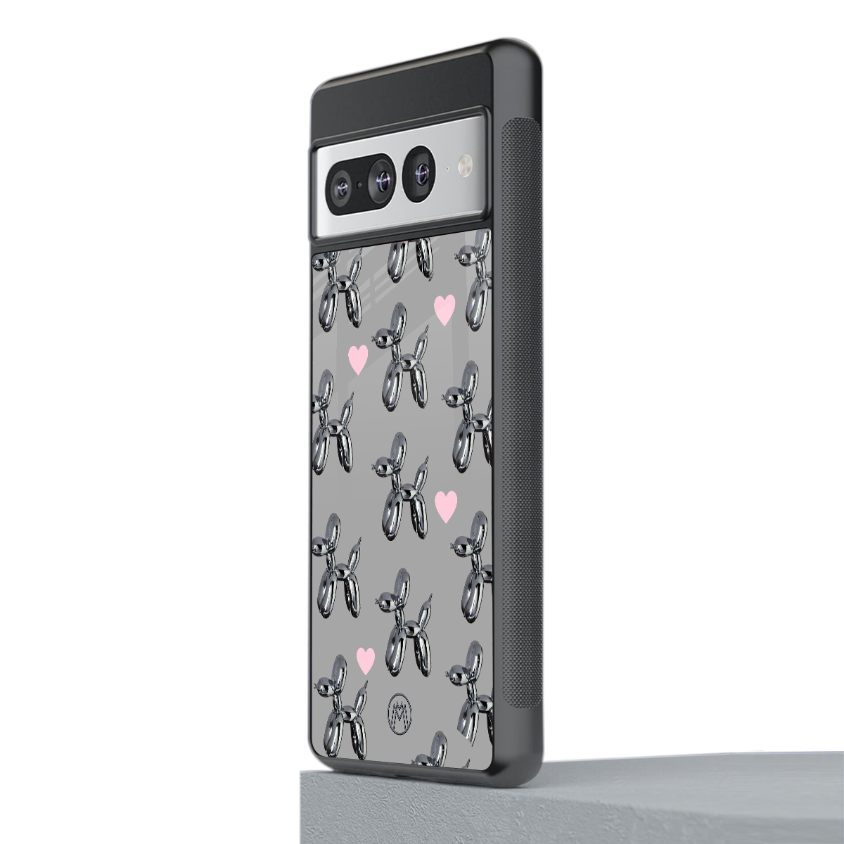 metallic unicorns back phone cover | glass case for google pixel 7 pro