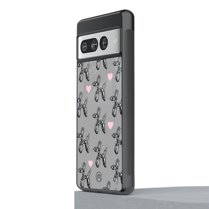 metallic unicorns back phone cover | glass case for google pixel 7 pro