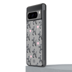 metallic unicorns back phone cover | glass case for google pixel 8 pro
