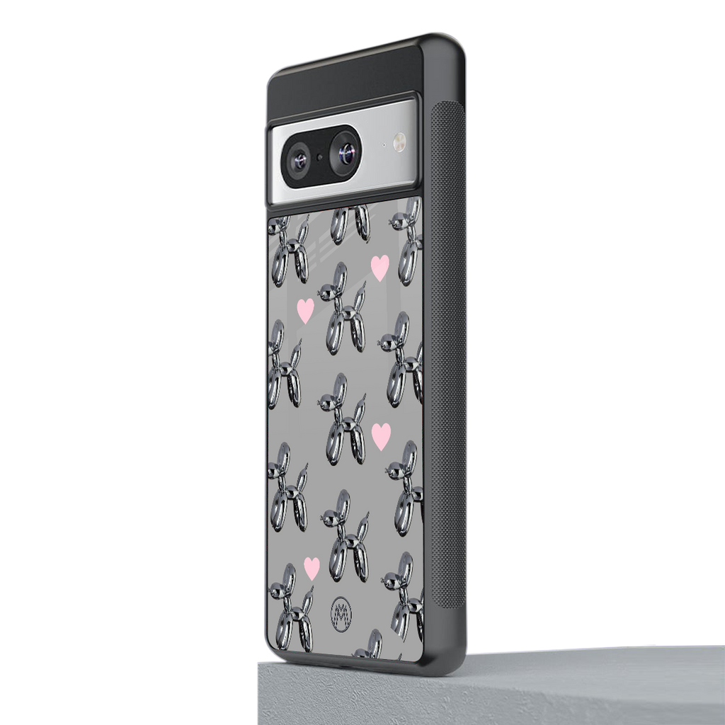 metallic unicorns back phone cover | glass case for Google Pixel 8
