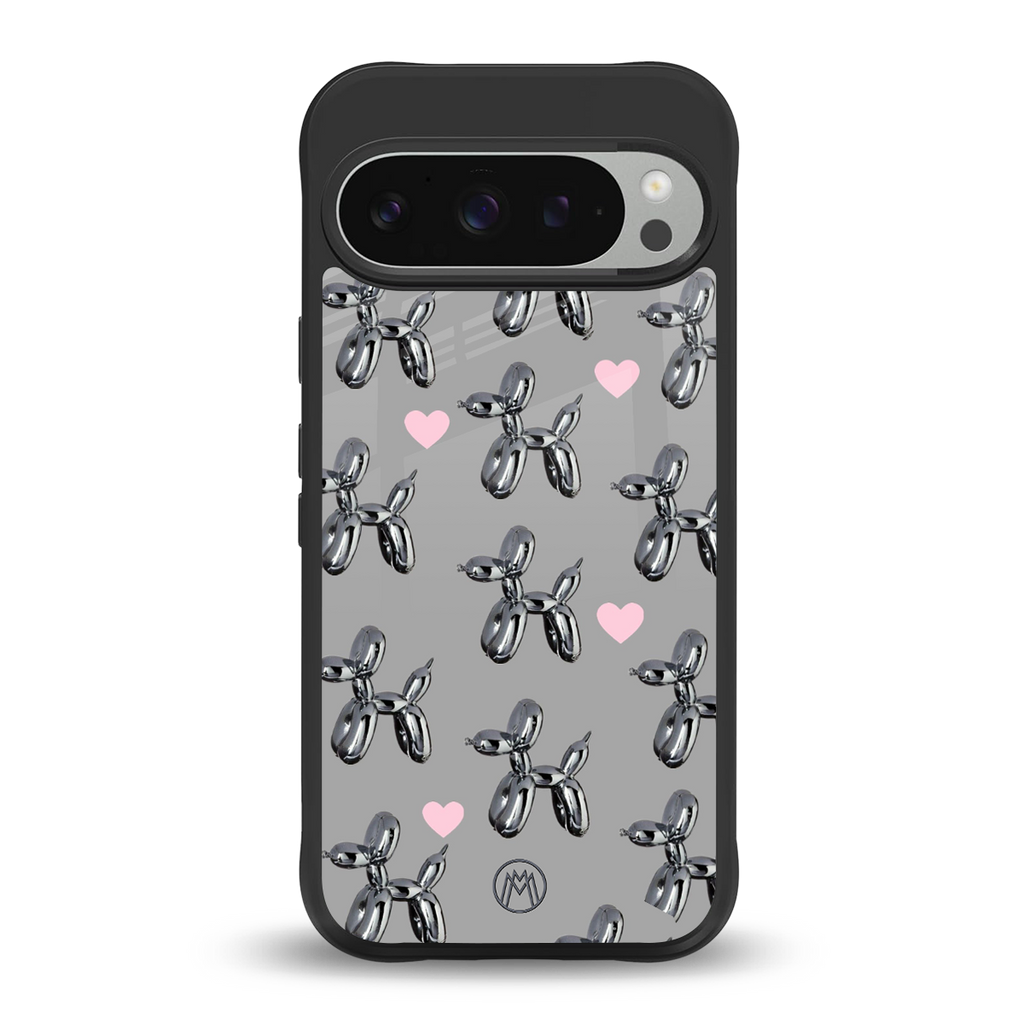 metallic unicorns back phone cover | glass case for google pixel 9 pro xl