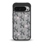 metallic unicorns back phone cover | glass case for google pixel 9 pro xl