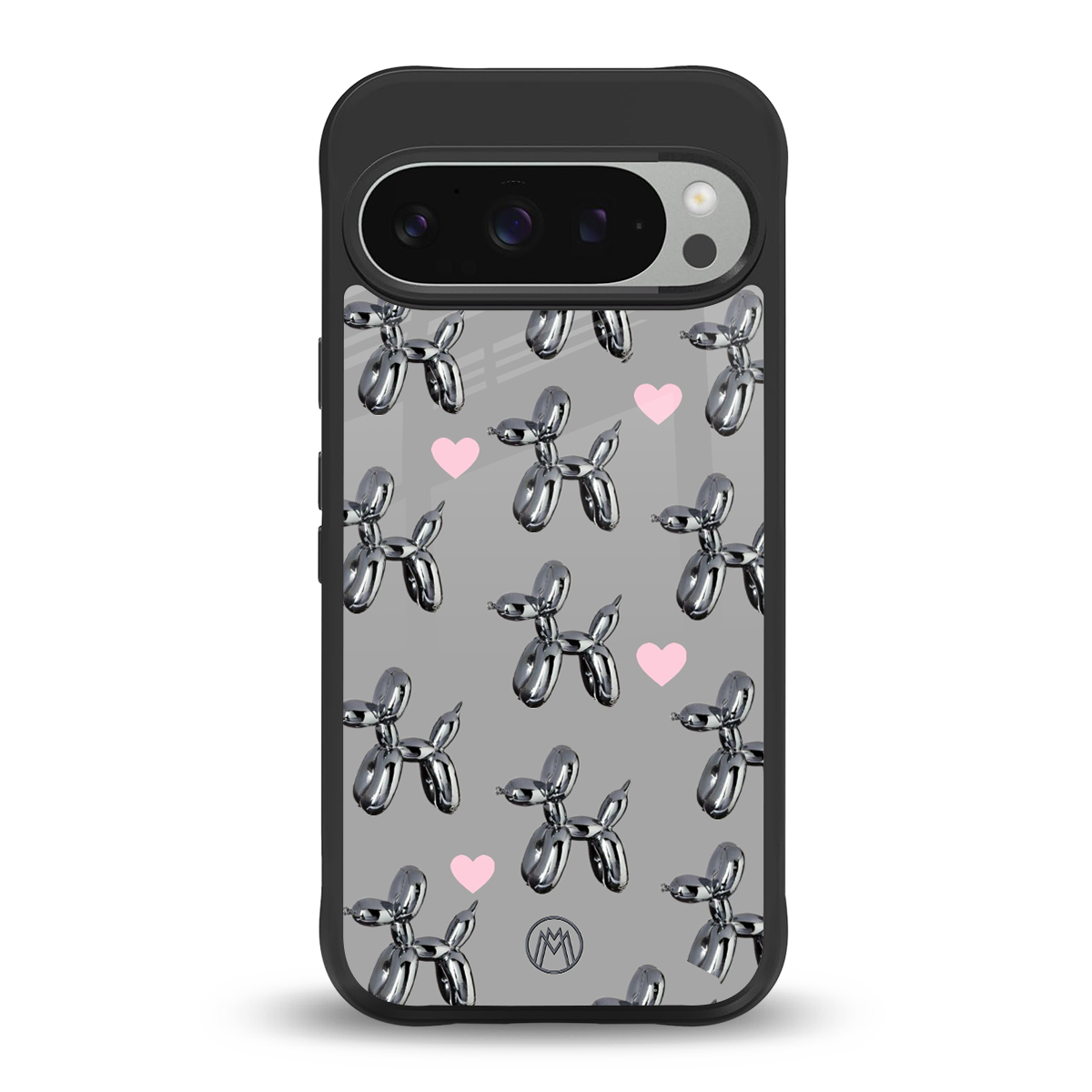 metallic unicorns back phone cover | glass case for google pixel 9 pro xl