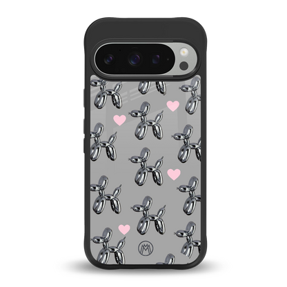 metallic unicorns back phone cover | glass case for google pixel 9 pro xl