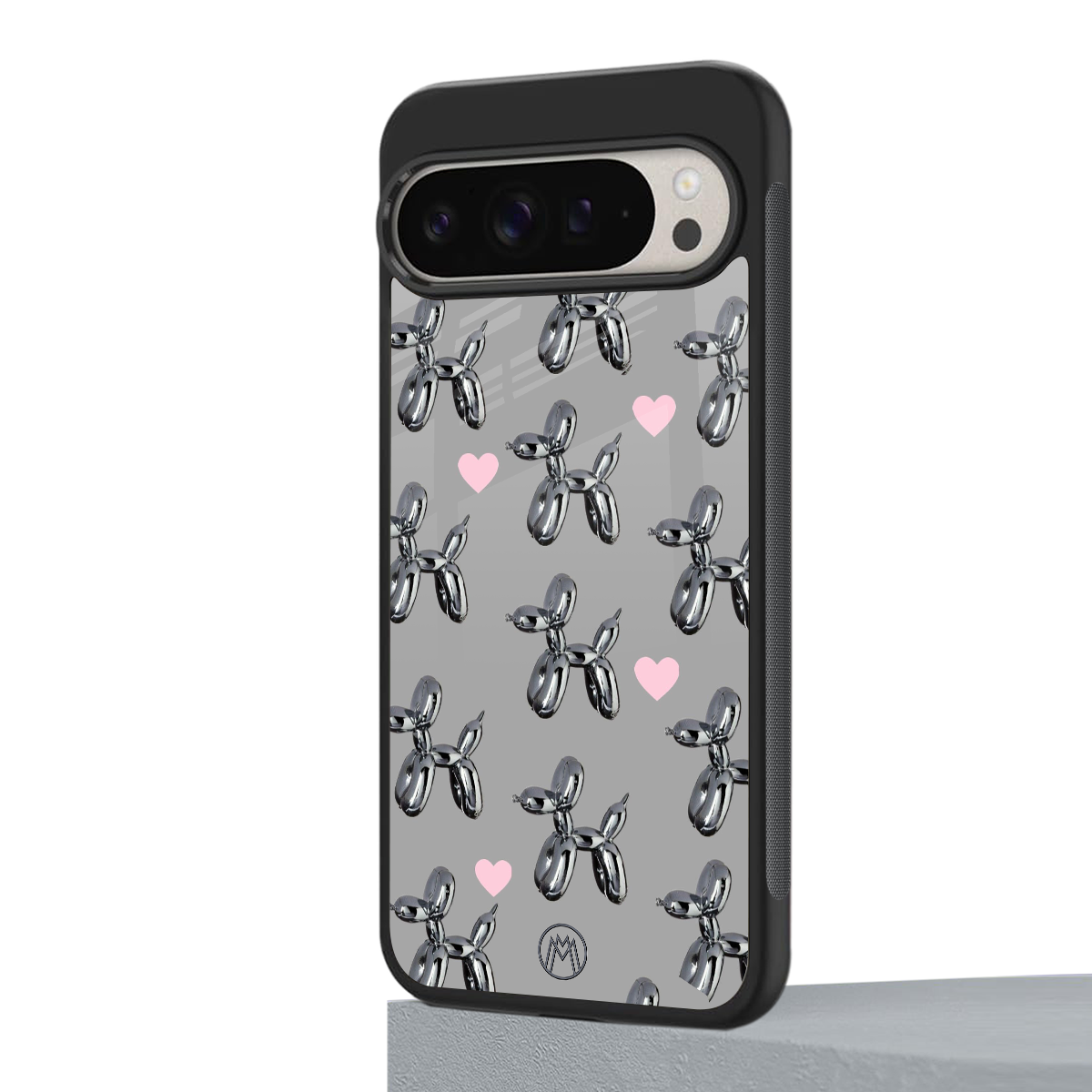 metallic unicorns back phone cover | glass case for google pixel 9 pro
